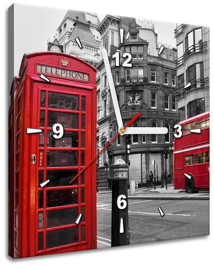 Gario Órás falikép Telefonfülke Londonban UK Méret: 60 x 40 cm