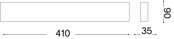 Ideal Lux - LED fali lámpa DELTA LED/14W/230V 4000K 41 cm CRI 90 fehér