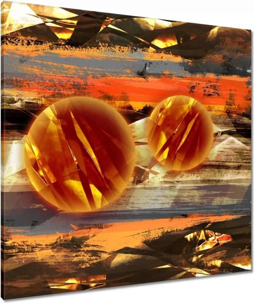 Vászonkép 80x80 Kíváncsi gömbök