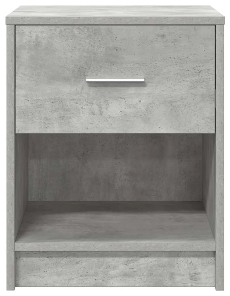 2 db betonszürke éjjeliszekrény fiókkal 40x34x50 cm