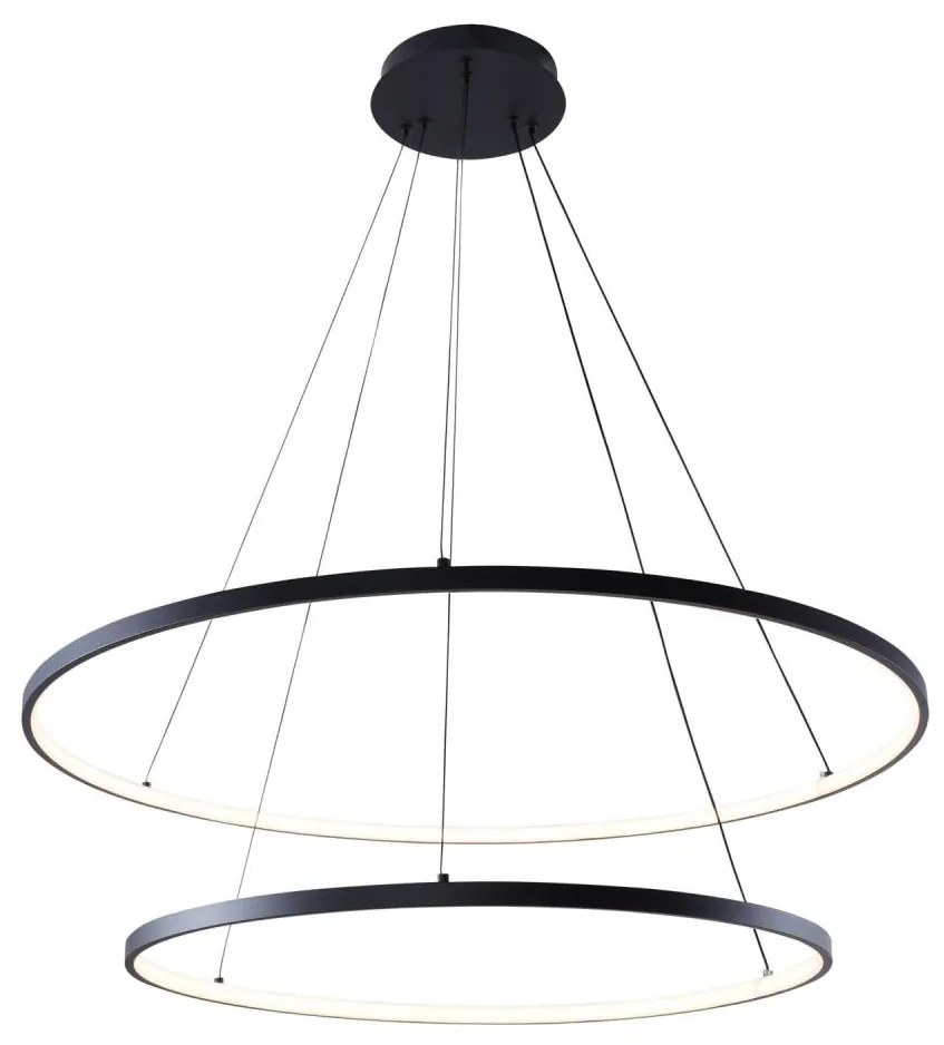 Zuma Line Zuma Line 2023200-BK - LED Csillár zsinóron BRENO LED/60W/230V 3000/4000/6000K ZL0474