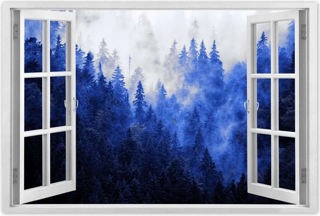 Poszterek 60x40 Kék táj Hegyek