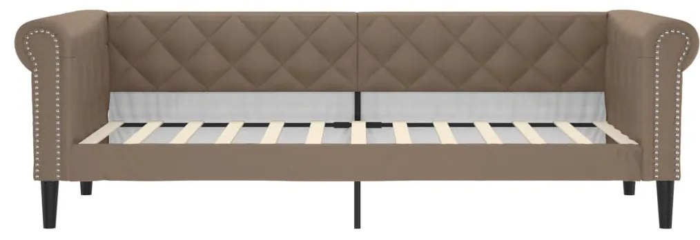 kávészínű műbőr kanapéágy 100 x 200 cm