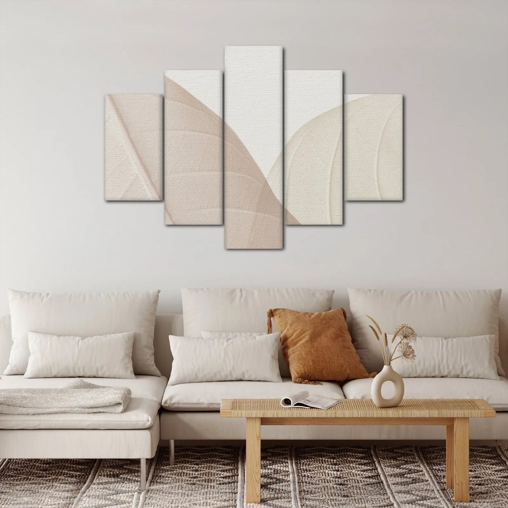 Kép - Texturált levelek (150x105 cm)