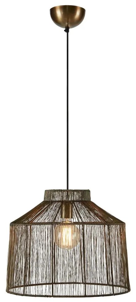 Markslöjd 108667 - Csillár zsinóron CAPANNA 1xE27/40W/230V réz