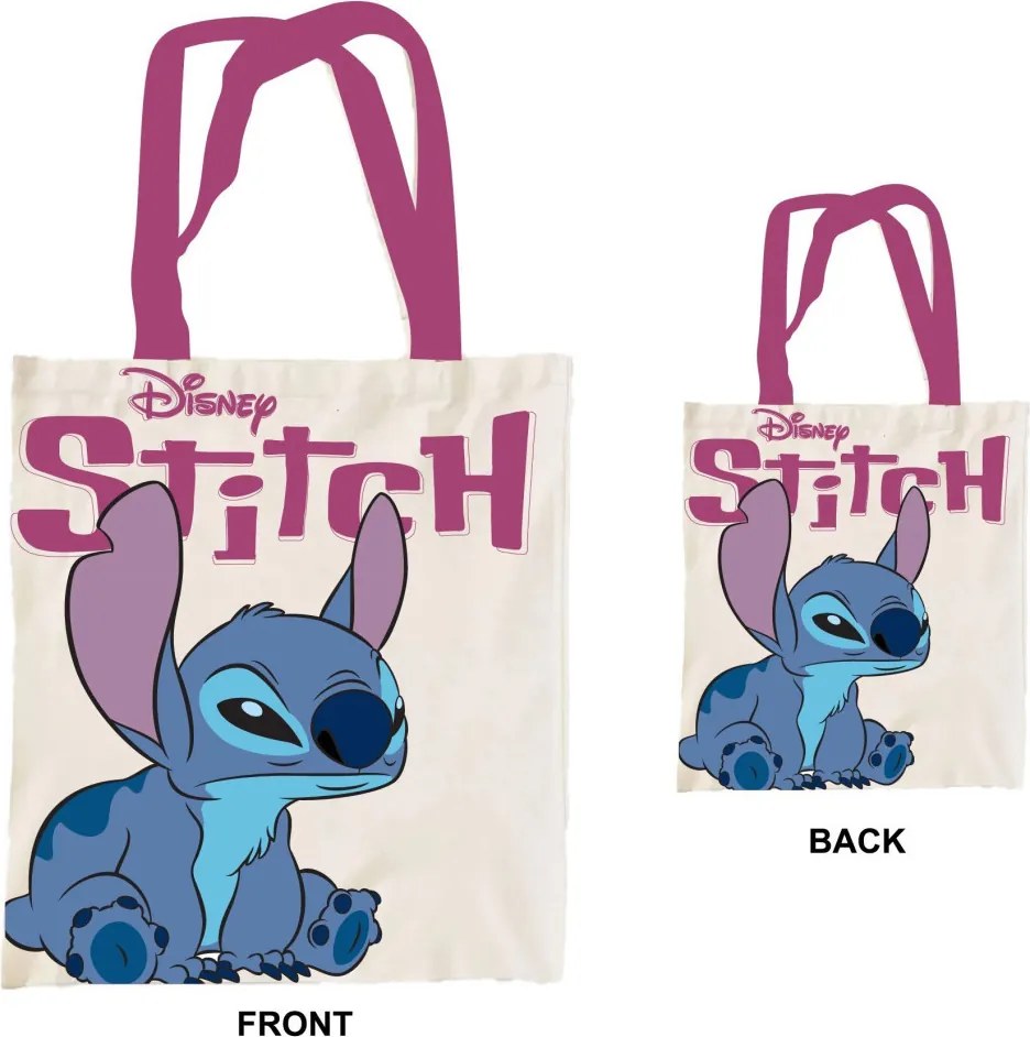 Disney Lilo és Stitch, A csillagkutya Cosmic Cutie vászontáska, bevásárlótáska 44 cm