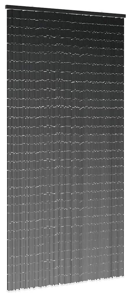rovaros ajtófüggöny Sötétszürke 100x220 cm bambusz
