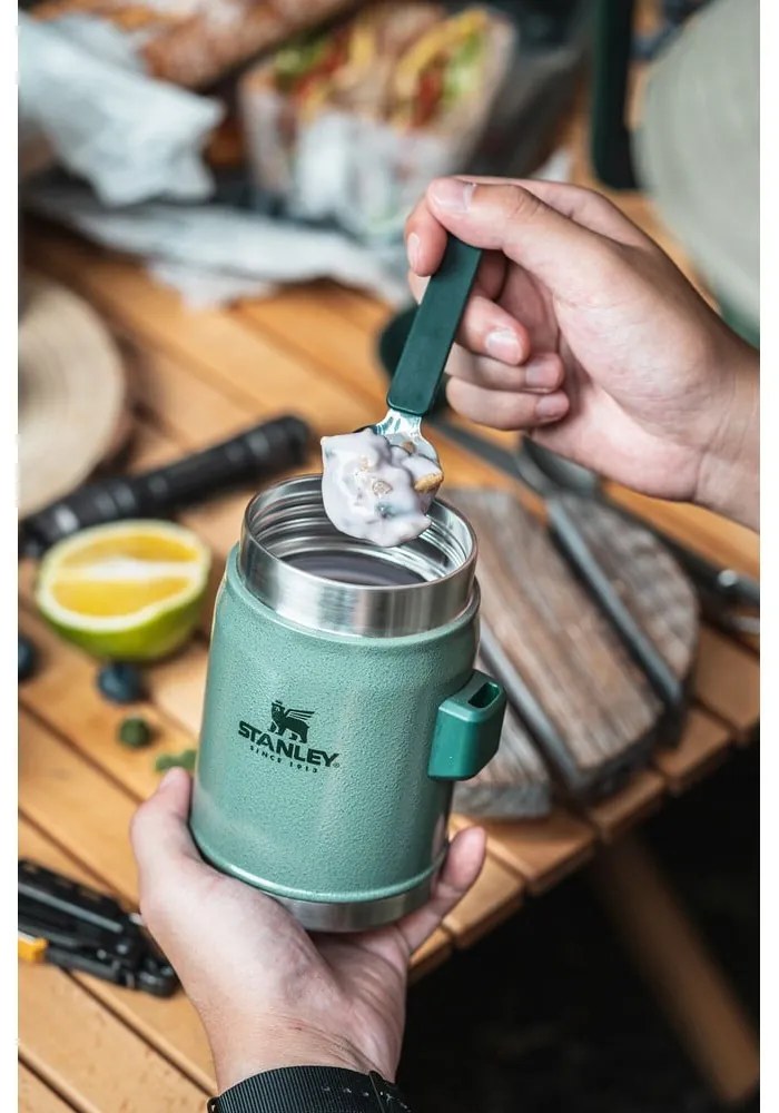 Zöld rozsdamentes acél ételtartó termosz 400 ml Legendary Classic Hammer Tone Green – Stanley