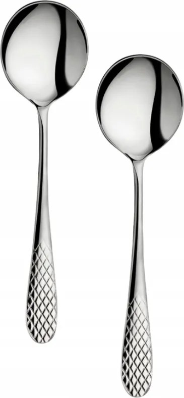 Wilmax rozsdamentes acél leveses kanál 18 cm 2 db-os szett