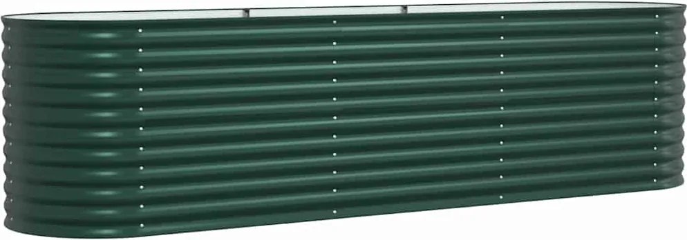 vidaXL Emelt Ágy Zöld 320 x 80 x 81 cm Acél