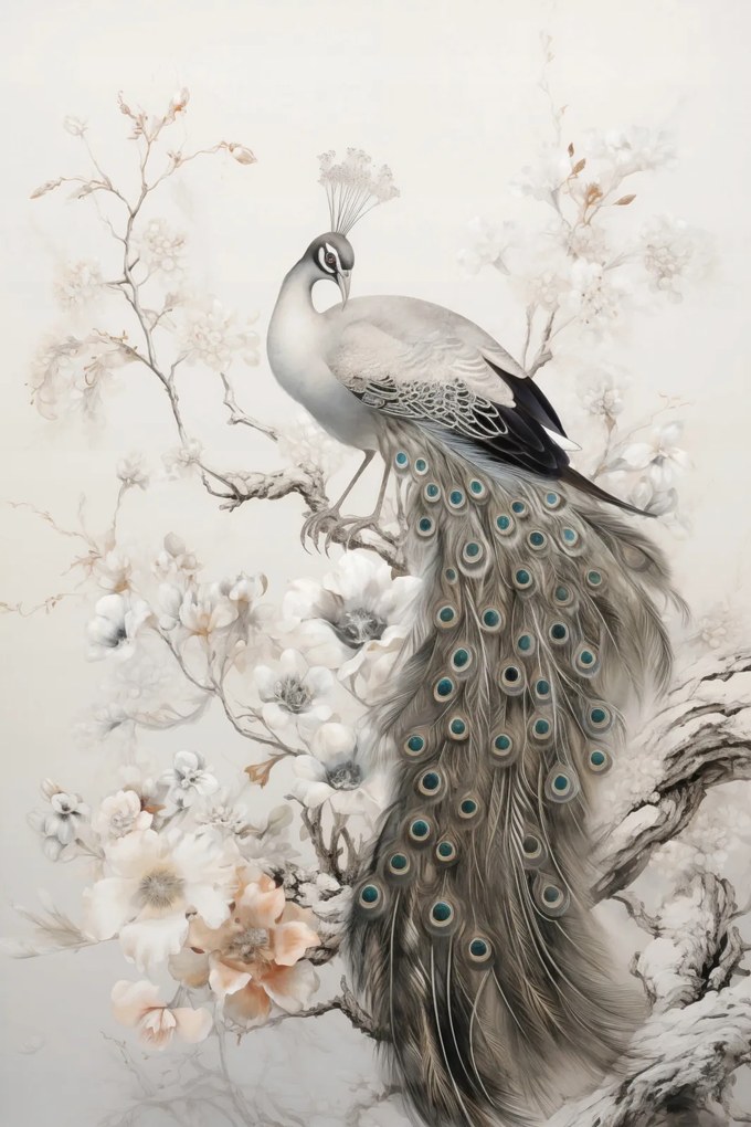 Poszter 30x45cm Páva Grácia