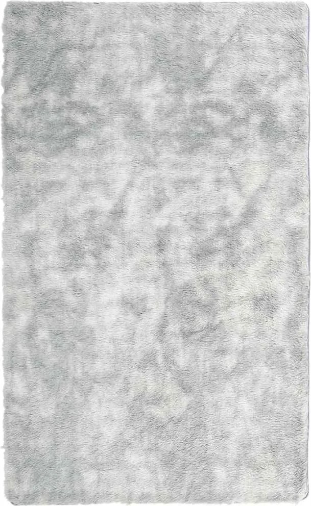 vidaXL ezüstszürke hosszú szálú NAVARRA bozontos szőnyeg 80x150 cm