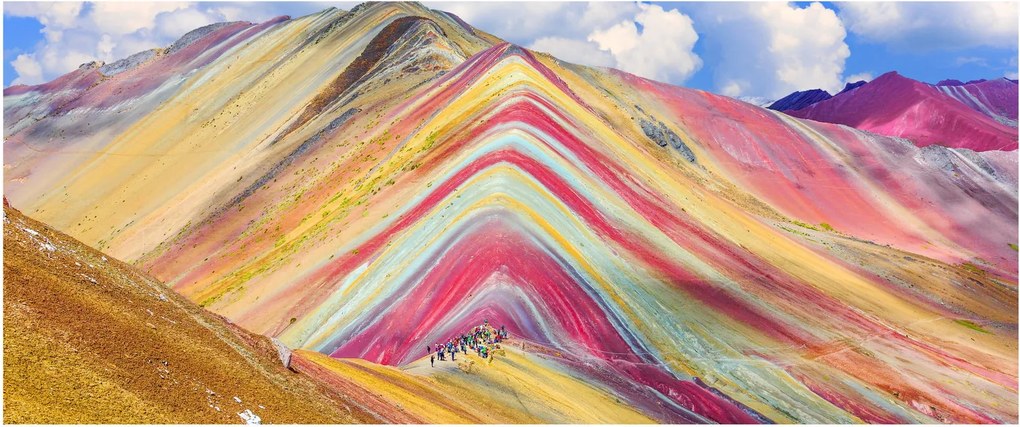 Kép - Rainbow Mountain, Peru (120x50 cm)