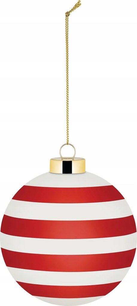 Alessi Delight Karácsonyfadísz Csíkos Fehér Piros