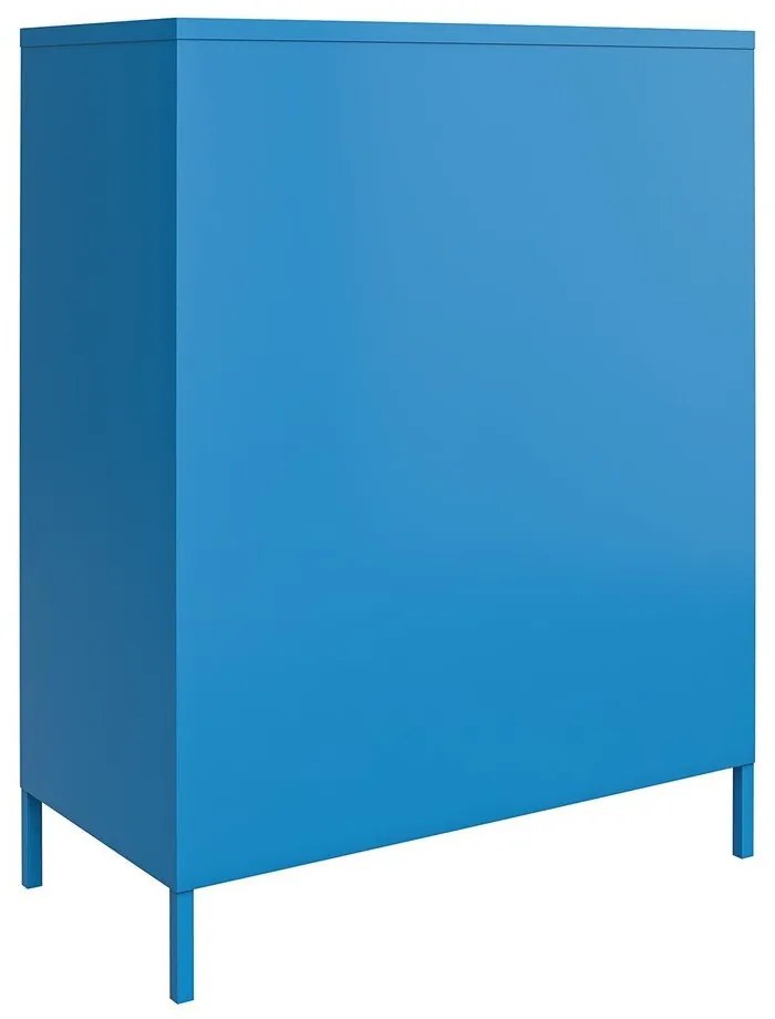 Cache kék fém szekrény, 80 x 102 cm - Novogratz