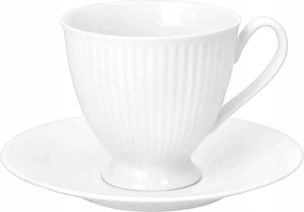 Lábtartó csésze csészealjjal Dalia Fehér Chodzież