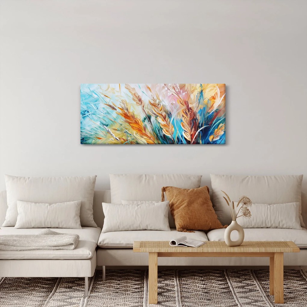 Kép - Búza, absztrakció (120x50 cm)