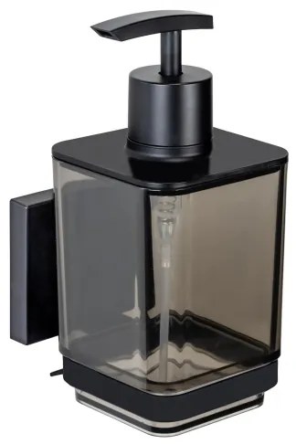 WENKO 71444800 - VACUUM-LOC QUADRO ED szappanadagoló, 7,5 x 16 cm, fekete