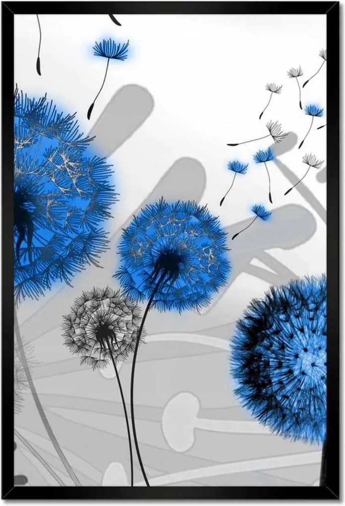 Poszterek keretben 40x60 Kék pitypangok