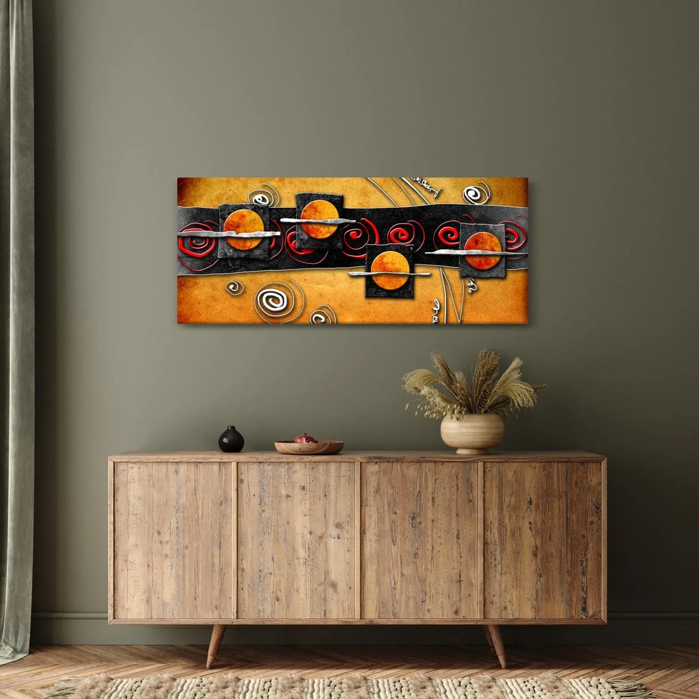 Az absztrakció képe - Bolygók (120x50 cm)