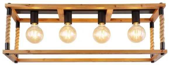 Globo 15691-4D - Mennyezeti lámpa VERNON 4xE27/60W/230V