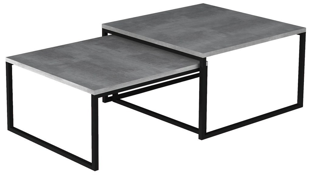 Dohányzóasztal szett -2 db Nivessa (beton). 1025397