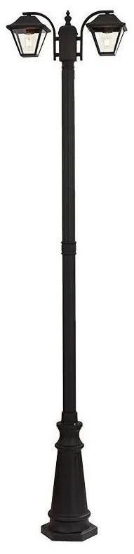 Kültéri lámpa 2xE27/60W/230V IP44 232 cm fekete