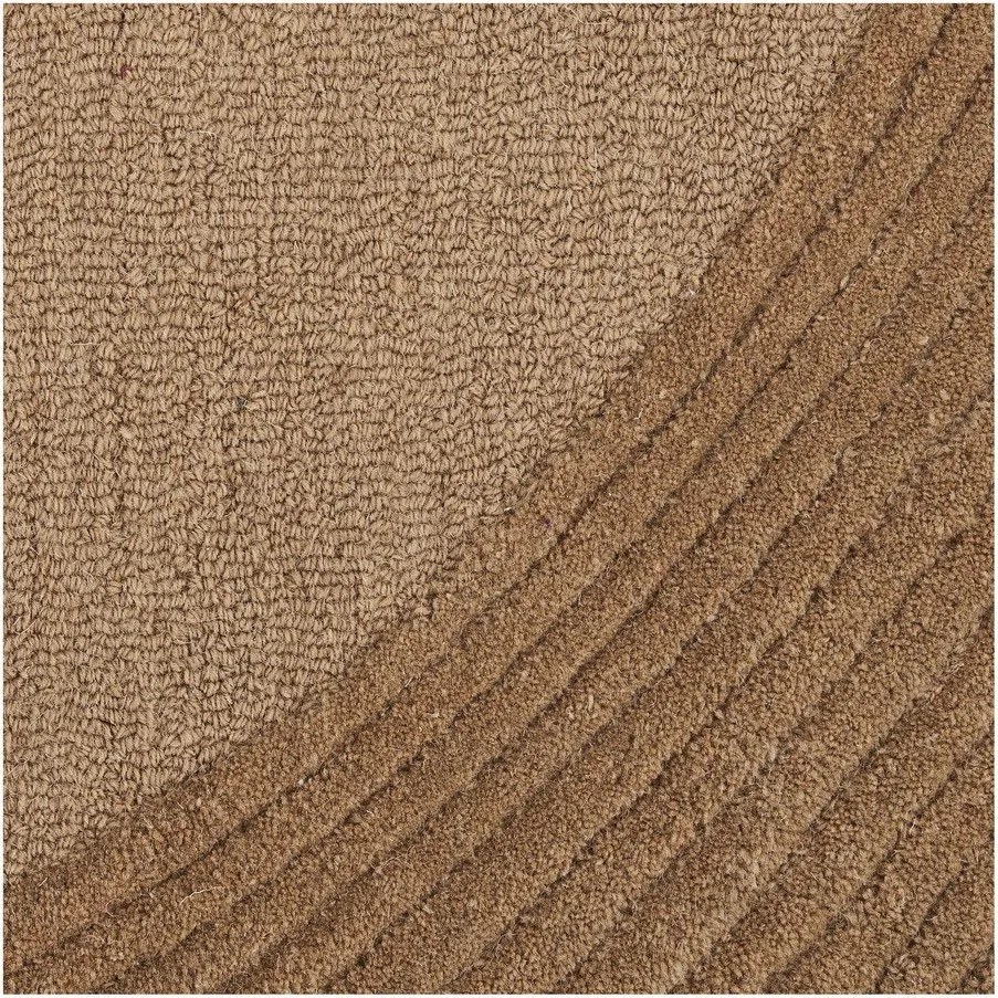 Sötét natúr színű kézi szövésű gyapjú szőnyeg 160x230 cm Pune – House Nordic