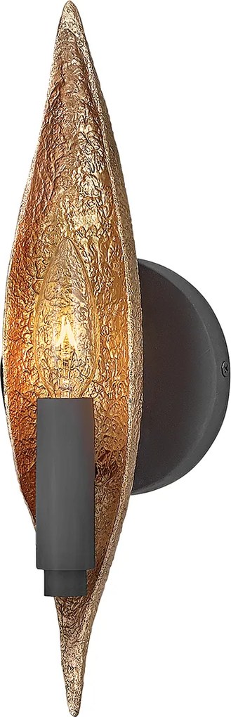Quintiesse modern fali lámpa willow fekete arany elsqn-willow1-cbk