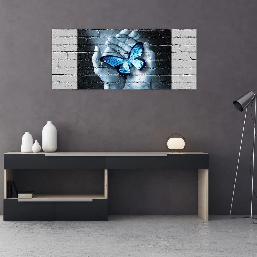 A pillangó képe a falon (120x50 cm)