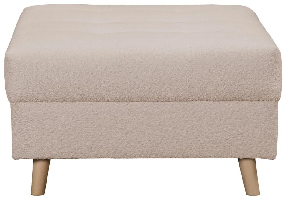 Bézs buklé puff Ariella – Ropez