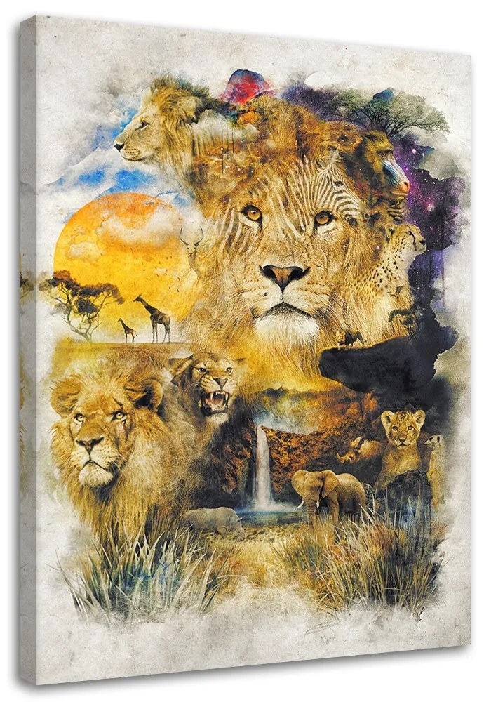 Gario Vászonkép Sawanna - Barrett Biggers Méret: 70 x 100 cm