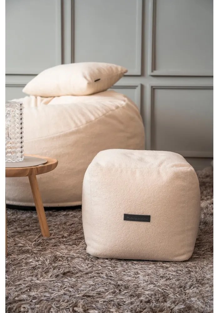 Barna buklé babzsákfotel Up! MooG – SLOWDOWN