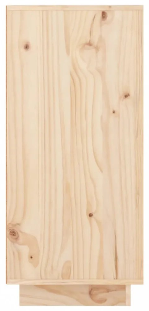 tömör fenyőfa tálalószekrény 111 x 34 x 75 cm