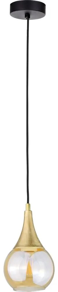 Csillár zsinóron LACRIMA HONEY 1xE27/60W/230V