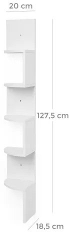 SNAKE sarokpolc, fehér