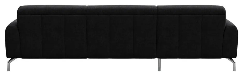 Puzo antracit szürke sarokkanapé baloldali fekvőfotellel - MESONICA