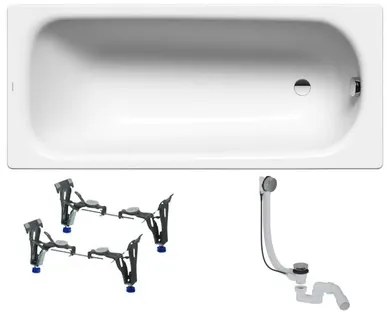 Kaldewei Saniform téglalap alakú kád 180x80 cm zománcozott acél bal és jobb is KWB3751