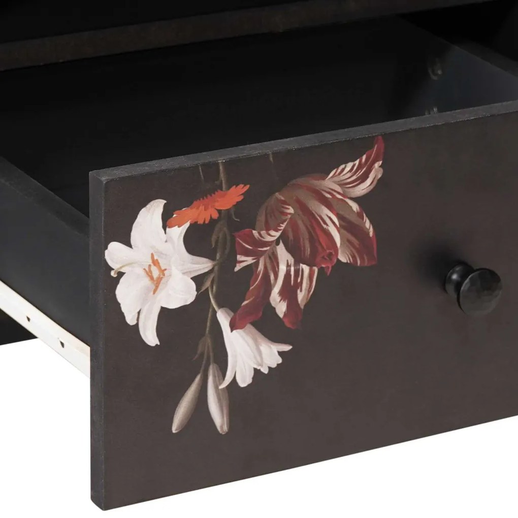 vidaXL Dohányzóasztal fiókkal Sokszínű 80 x 54 x 40 cm Tömör Mangófát