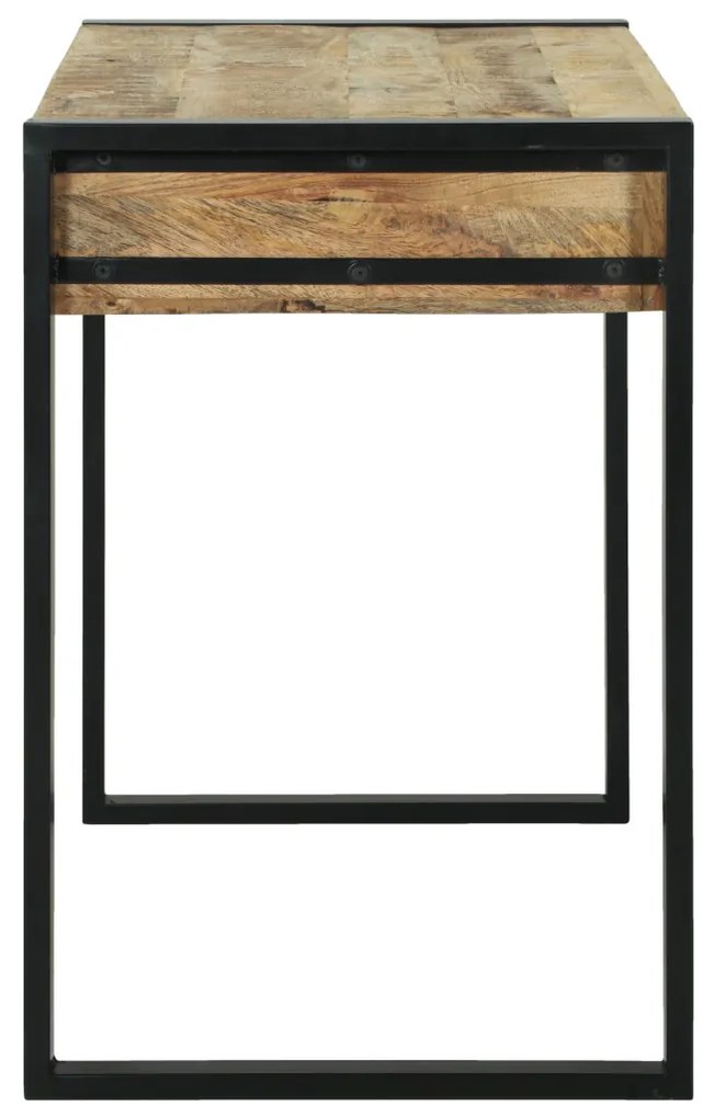 Sminktükör asztal 100x50x75 cm Tömör durva mangófából