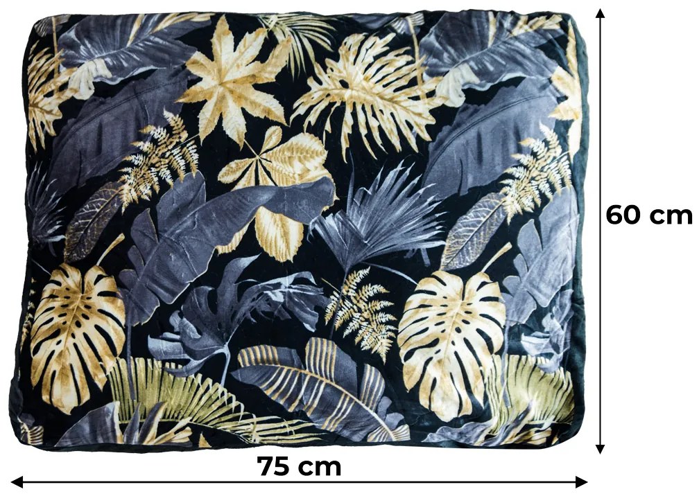 ROYAL PET fekete puha párna kutyáknak 75x60 cm
