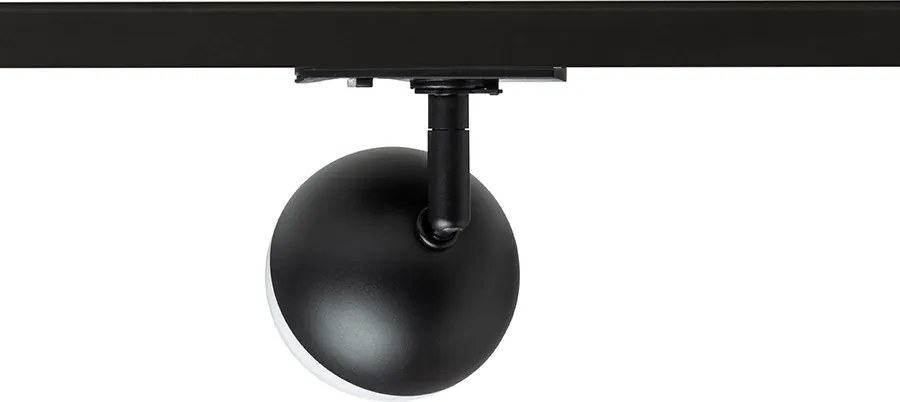 RENDL LYRA egyáramkörös sínre fekete opálakril 230V LED 5W 3000K