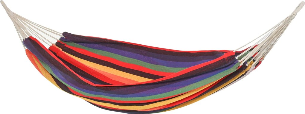 Outsunny Hordozható Kétfős Pamut Hintaágy 290x150 cm Terhelhetőség 120 kg Hordtáskával | Aosom