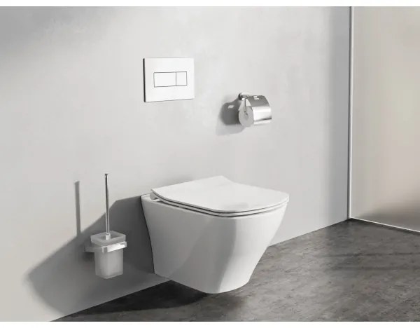 Ravak X01457 - UNI nyomólap, 24,7 x 16,5 cm, fehér