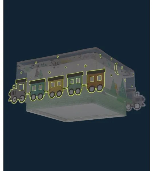 Dalber 63536 - Gyermek mennyezeti lámpa TRAIN 2xE27/60W/230V