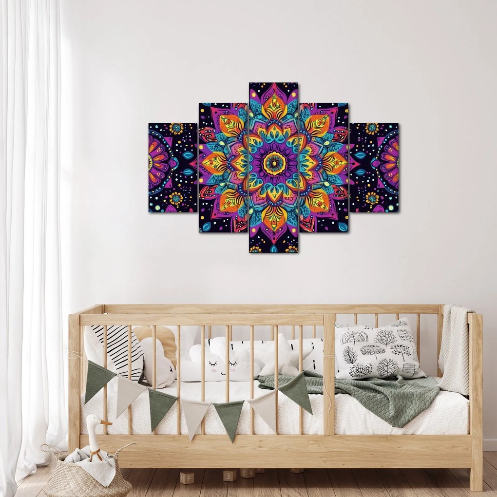 Kép - Kaleidoszkópos mandala (150x105 cm)