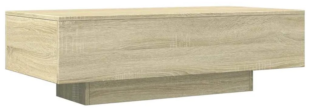 Sonoma tölgy színű szerelt fa dohányzóasztal 100 x 49,5 x 31 cm