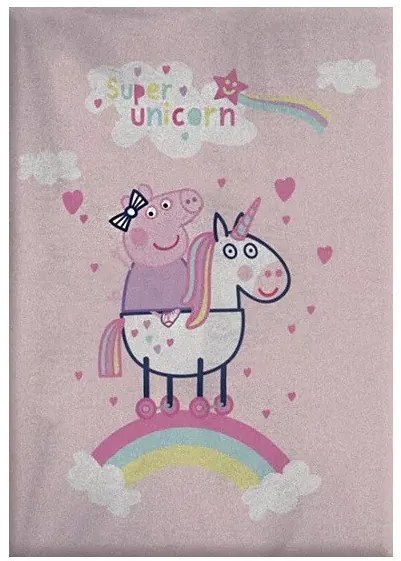 Peppa malac Unicorn polár takaró 100x140cm