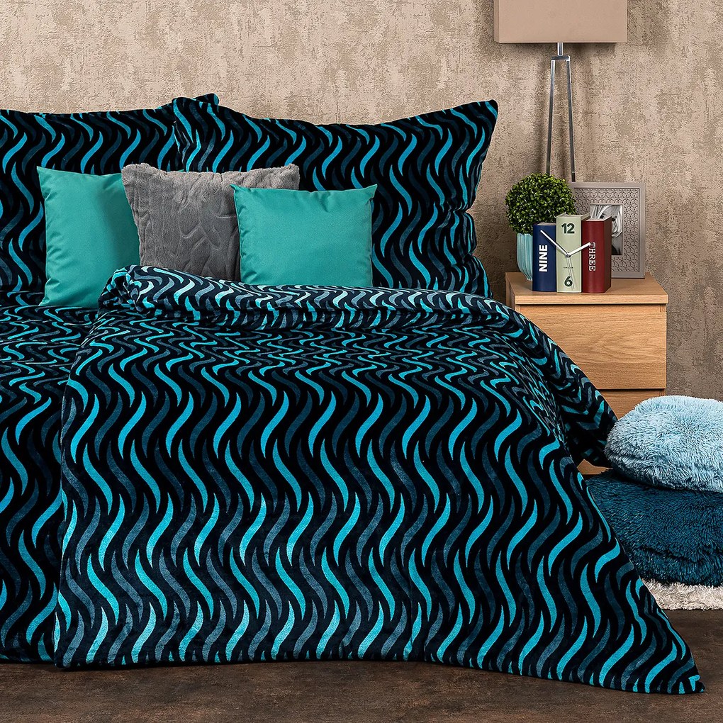 4Home Wave mikroflanel ágyneműhuzat, 140 x 220 cm, 70 x 90 cm