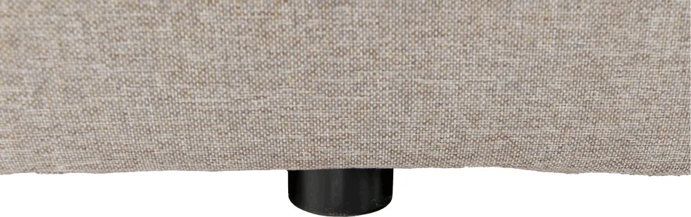 Boxspring típusú ágy 160x200, szürkésbarna taupe, FERATA TV KOMFORT